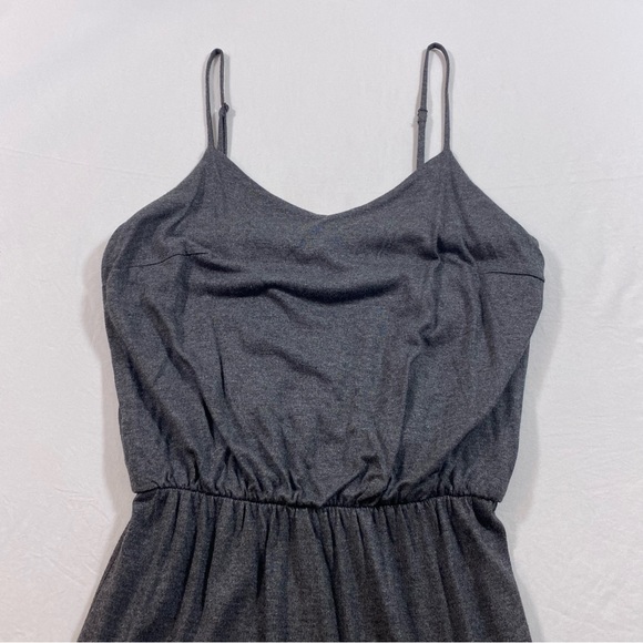 Gap Maxi Dress Woman’s X-Small Spaghetti adjustable Strap Charcoal Gray Jersey - Picture 3 of 14